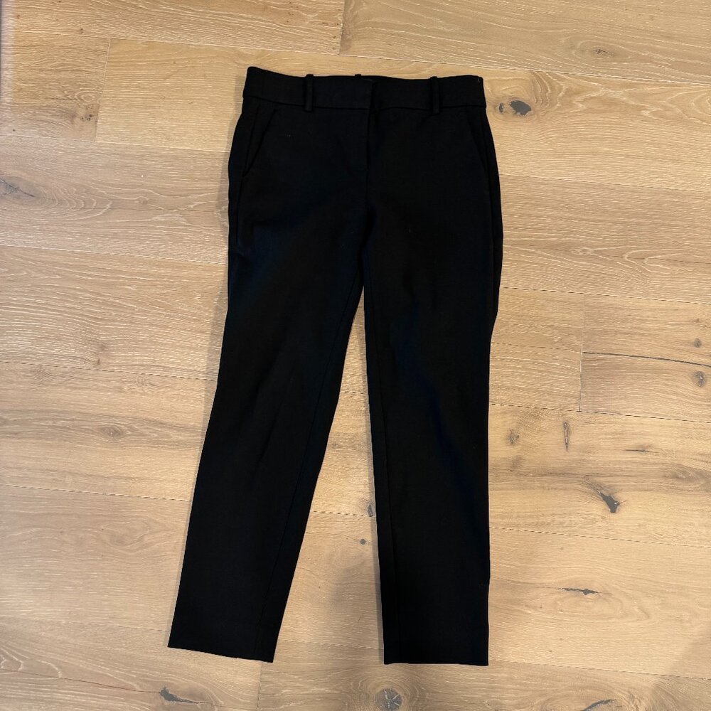 J.Crew Cameron slim cropped pant in four-season stretch Size 4 Black